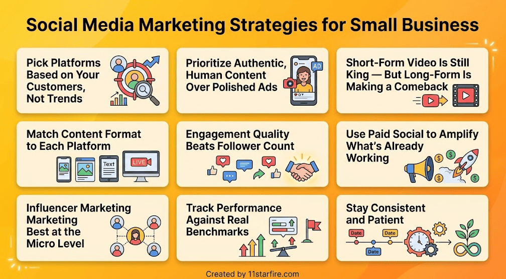 social media marketing strategies for small business 2