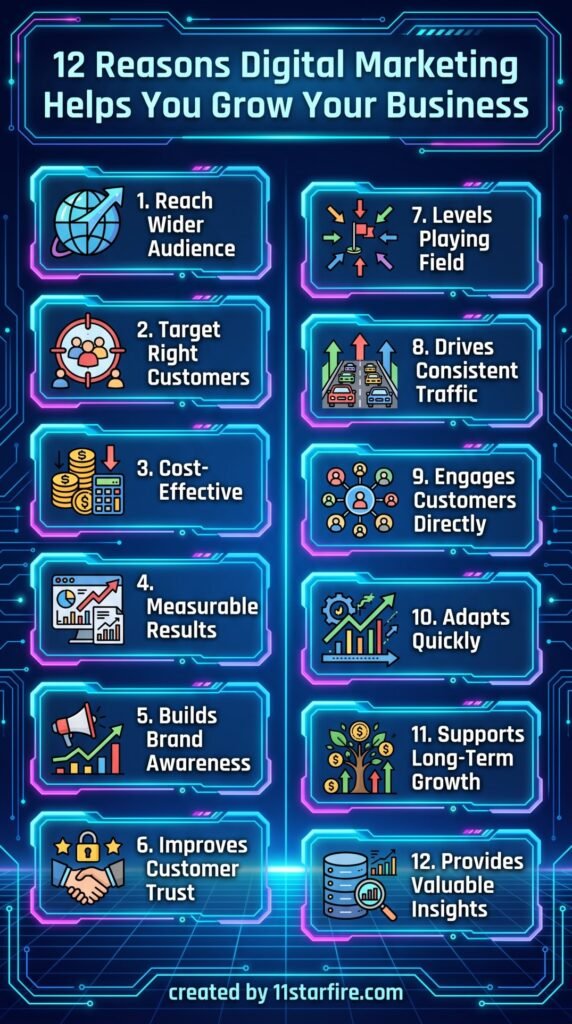 12 reasons digital marketing helps you grow your business